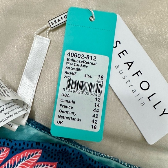 NWT Seafolly Balinese Retreat Bikini Bottoms - Picture 5 of 6